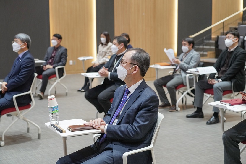 2022년 ESG 및 사회적가치 실천을 위한 공동협약식'에 참석한 한국조세재정연구원 김재진 원장 사진