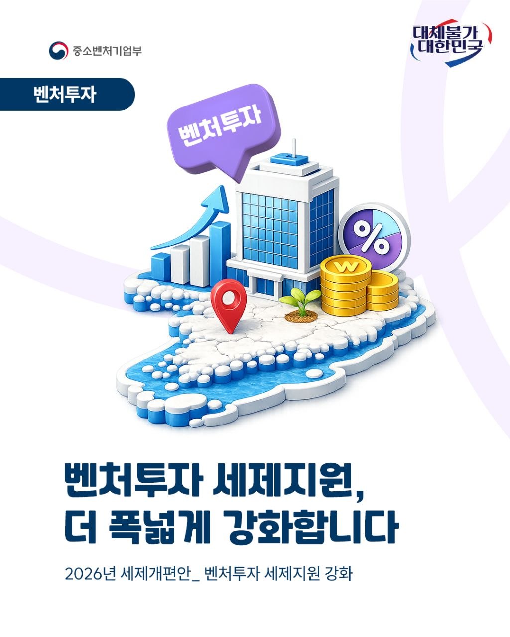 벤처투자 세제지원, 더 폭넓게 강화합니다

2026년 세제개편안_벤처투자 세제지원 강화